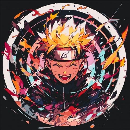 Картина по номерах "Аніме. Наруто" 40x40 см
