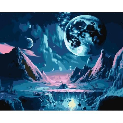 Картина по номерах "Загадковий космос" 40x50 см