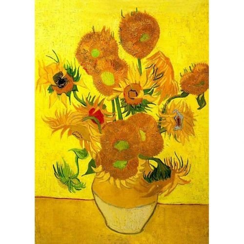 Алмазна мозаїка без підрамника "Натюрморт дванадцять соняшників" 30х40 см