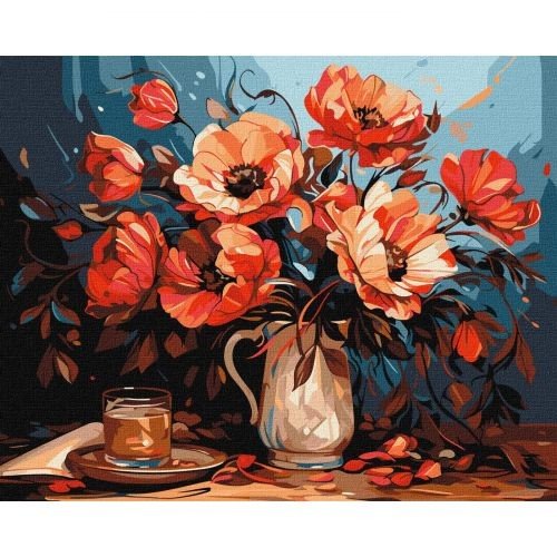 Картина за номерами "Барвисті маки" 40х50 см