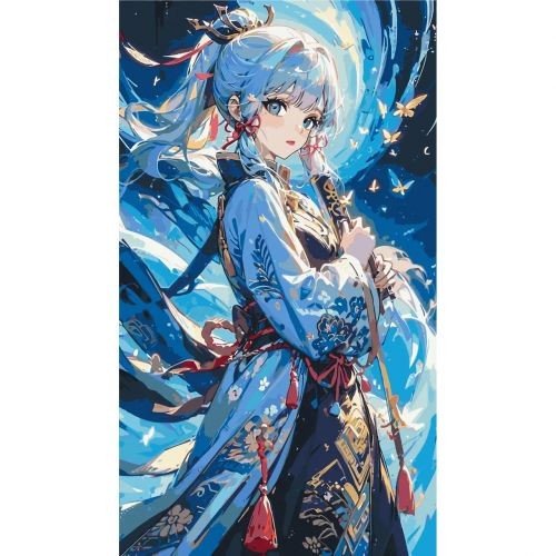 Картина за номерами "Аніме. Геншин Імпакт: Аяка" 40х70 см