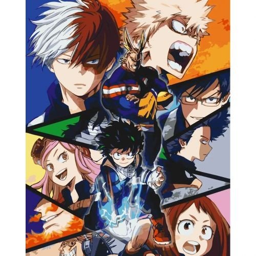 Картина за номерами Аніме, Моя геройська академія 40*50 см