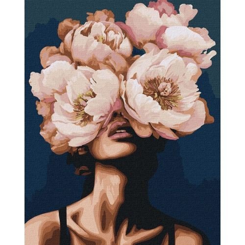 Набір для розпису по номерах. "Загадка півоній" 40х50см