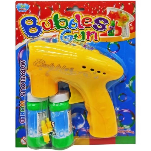 Пістолет з мильними бульбашками, жовтий
