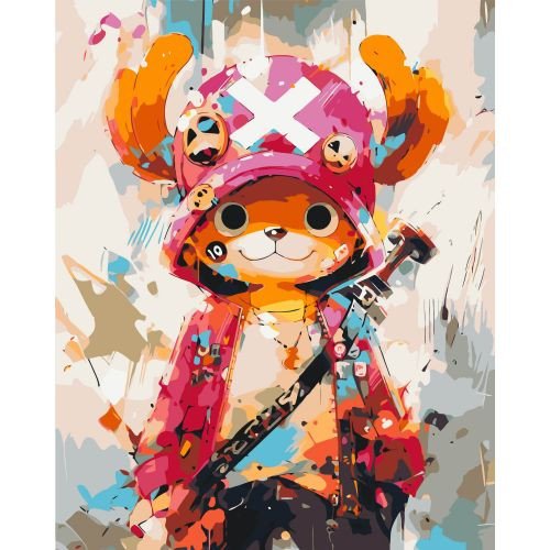 Картина за номерами Аніме. Ван пис, Чоппер. Любитель солодкої вати 40*50 см Орігамі LW 3330