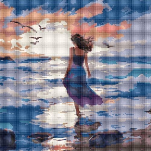 Алмазна мозаїка "Прекрасна стихія" 40х40 см