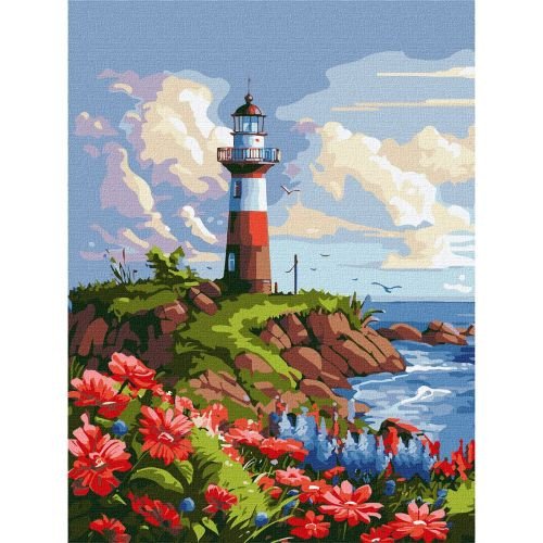 Набір для розпису по номерах. "Мальовничий край" 30х40см