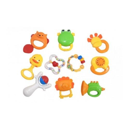 Набір брязкалець в кульку 10шт K225D395 р.26*24см