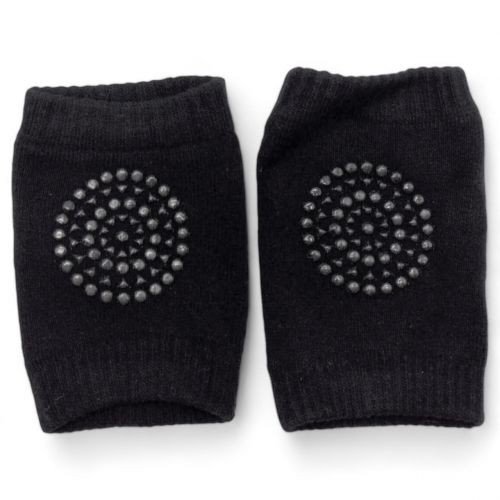 Антиковзні наколінники дитячі для повзання чорні