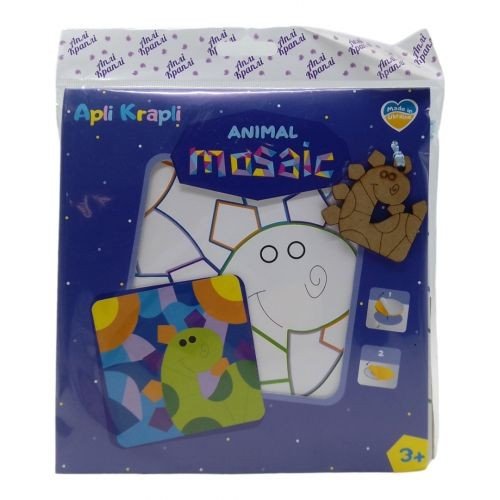 Мозаїка дитяча з фоамірану "Динозаврик", 20х20 см