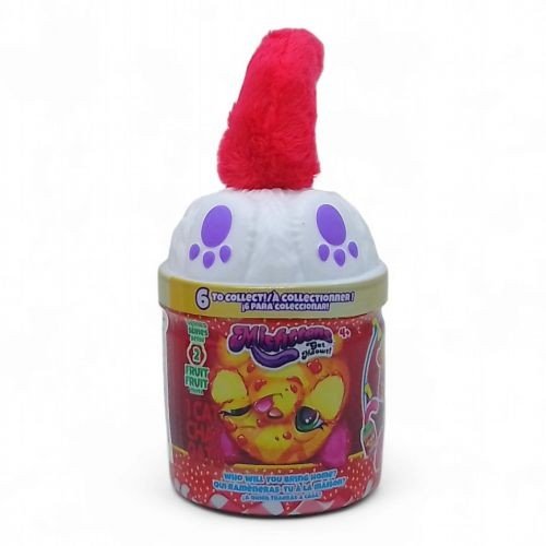 М’яка іграшка-сюрприз – КОТИК У БАНЦІ  червоний