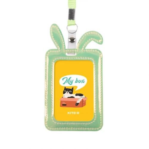 Бейдж Bunny з голографічним ефектом, зелений