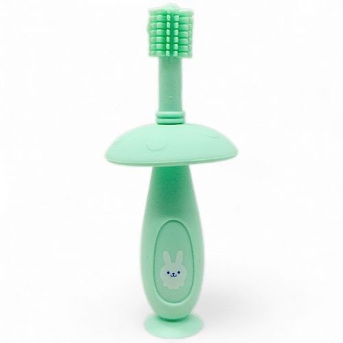 Силіконова зубна щітка з обмежувачем м*ятна