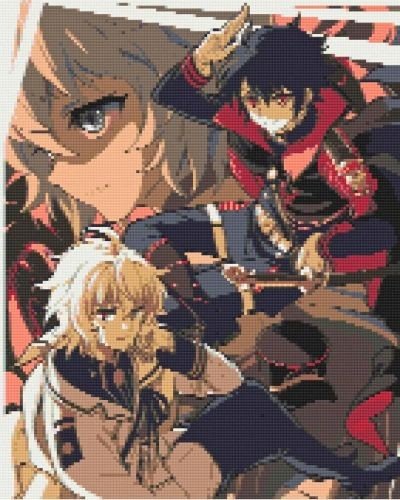 Алмазна мозаїка/вишивка Аніме. Останній Серафим 40*50 см Орігамі OD 0530 dp-a