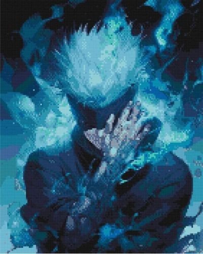 Алмазна мозаїка/вишивка Аніме, Сатору Годжо, магічна битва 40*50 см Орігамі OD 31230 dp-a