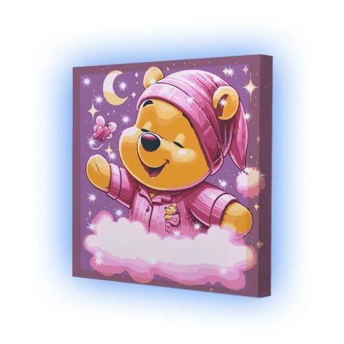 Набір для розпису 25*25 з підсвіткою "Пухові хмаринки"