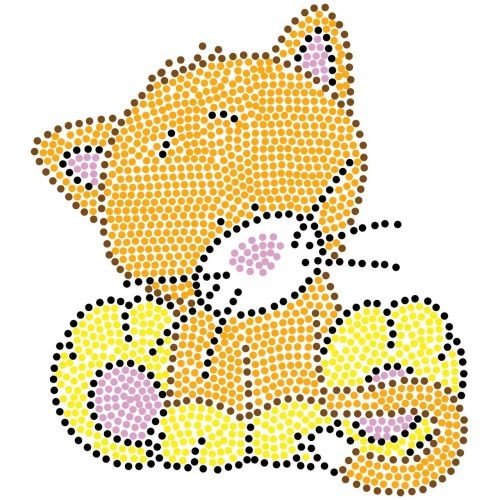 Дитячий набір для розпису "Котик" 25х25