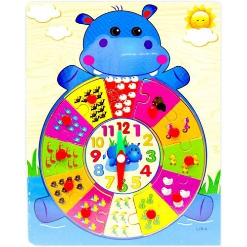 Деревʼяна гра "Рамка-вкладиш: Бегемотик"