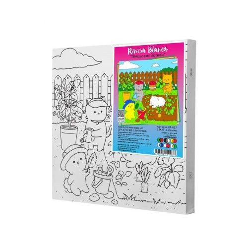 Дитячий набір для розпису "Працьовиті котики" 25*25