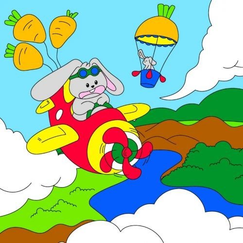 Дитячий набір для розпису "Вище хмар" ТМ "RIVIERA BLANCA" 25*25