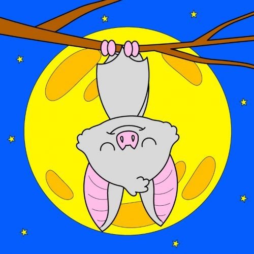 Дитячий набір для розпису "Кажан", 25х25 см