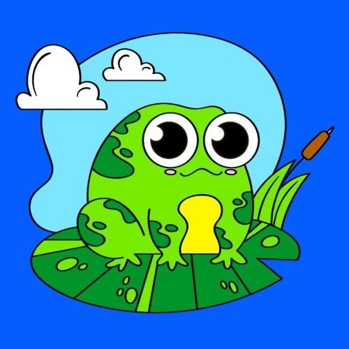 Дитячий набір для розпису "Жабка", 25х25 см