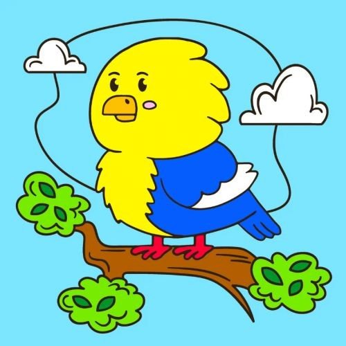 Дитячий набір для розпису "Пташка" ТМ "RIVIERA BLANCA" 25*25