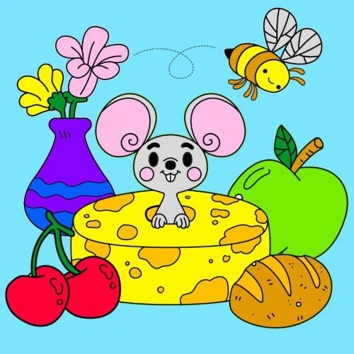 Дитячий набір для розпису "Сирок" ТМ "RIVIERA BLANCA" 25*25