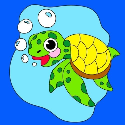 Дитячий набір для розпису "Черепашка", 25х25 см