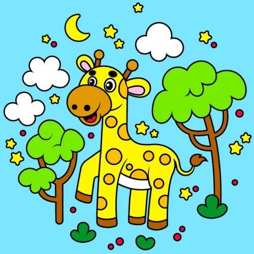 Дитячий набір для розпису "Жирафік" ТМ "RIVIERA BLANCA" 25*25