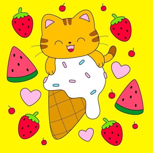 Дитячий набір для розпису "Морозиво" ТМ "RIVIERA BLANCA" 25*25