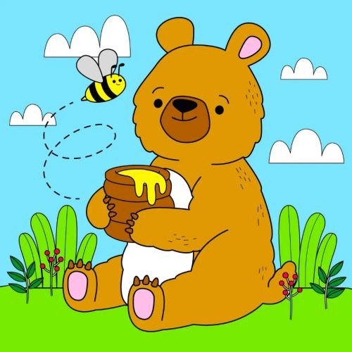 Дитячий набір для розпису "Медолюб" ТМ "RIVIERA BLANCA" 25*25