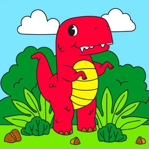 Дитячий набір для розпису "Ррррррр" ТМ "RIVIERA BLANCA" 25*25