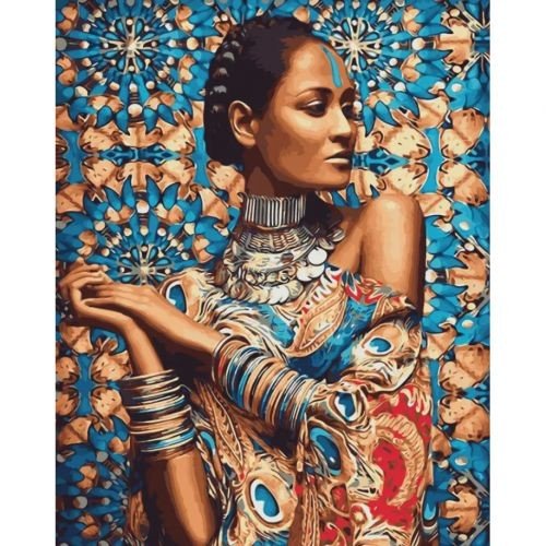 Картина за номерами Origami Перлина Індії 40х50 см