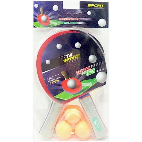 Набір ракеток для пінг-понгу 2 шт + 3 кульки, в слюді