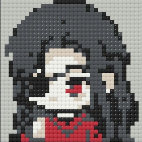 Алмазна мозаїка/вишивка міні. аніме Благословення небожителей, Хуа Чєн 10*10 см Орігамі ODM 0107