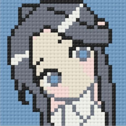 Алмазна мозаїка/вишивка міні. аніме Благословення небожителей, Се Лянь 10*10 см Орігамі ODM 0108