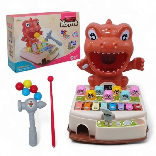 Стукалка підсвічування, музика, катапульта, ксилофон,  рожева