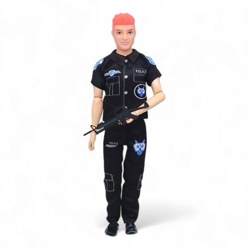 Лялька хлопець-поліцейський рудий