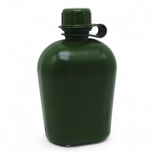 Фляга армійська пластик зелена