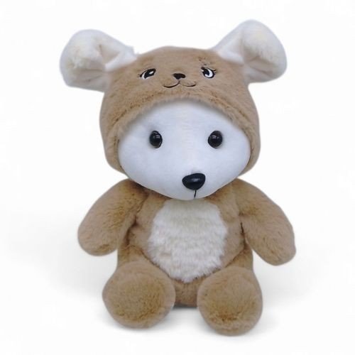 М'яка іграшка Ведмедик в капюшоні (пес) 25 см