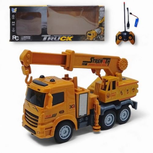 Вантажівка з краном на радіокеруванні, акумулятор, в коробці DH666-6B р.23*8*12см