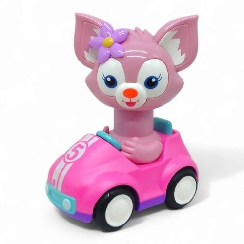 Машинка заводна, тріскачка Лінабель(рожевий)