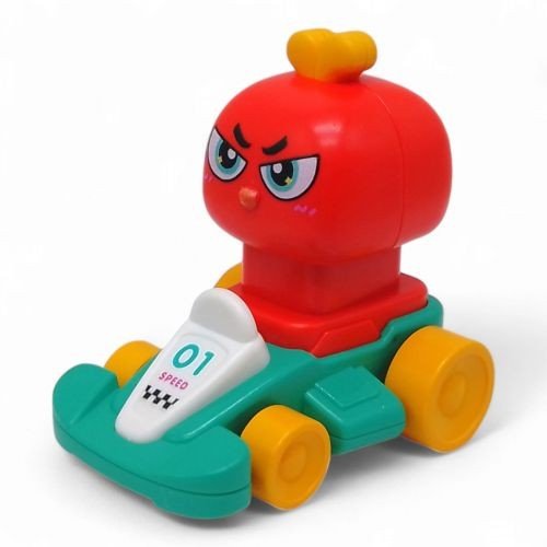 Машинка заводна Звірятко-гонщик бірюзова