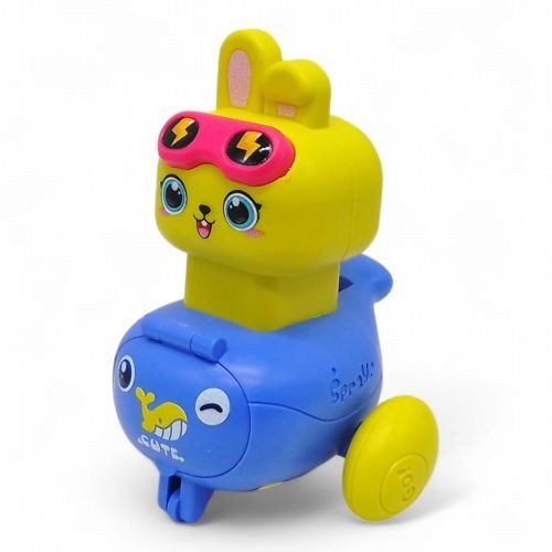 Машинка заводна свисток Звірятко  бузкова