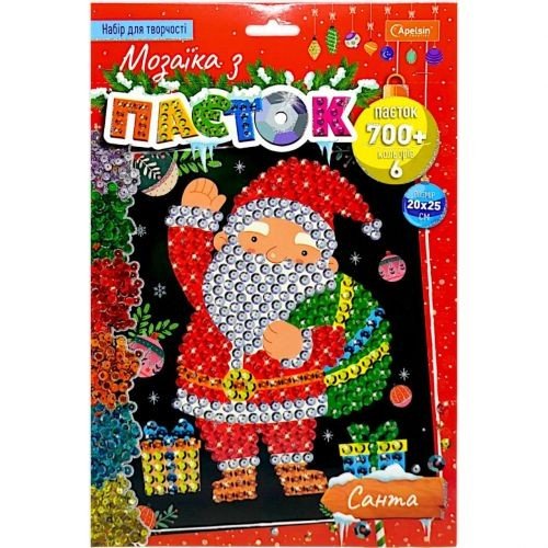 Мозаїка з паєток "Зимова серія: Санта"