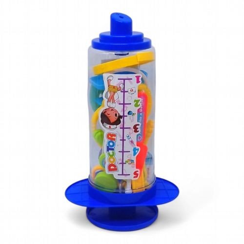 Лікарський набір "Шприц", банка (блакитний)