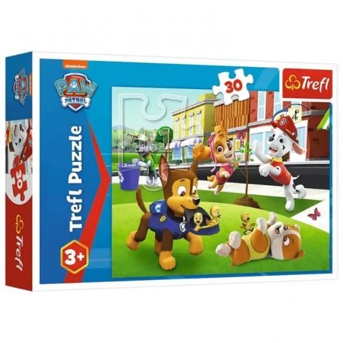 Пазли (30 елм.) "Собачки в дії. Щенячий патруль"