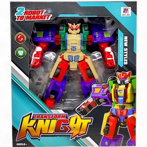 Робот-трансформер "Knight", фіолетовий+червоний
