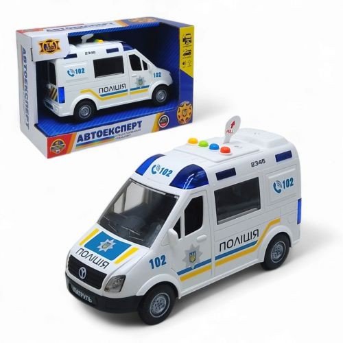 Машинка інерційна "Поліція" серія "Авто Експерт", світло, звук (укр)